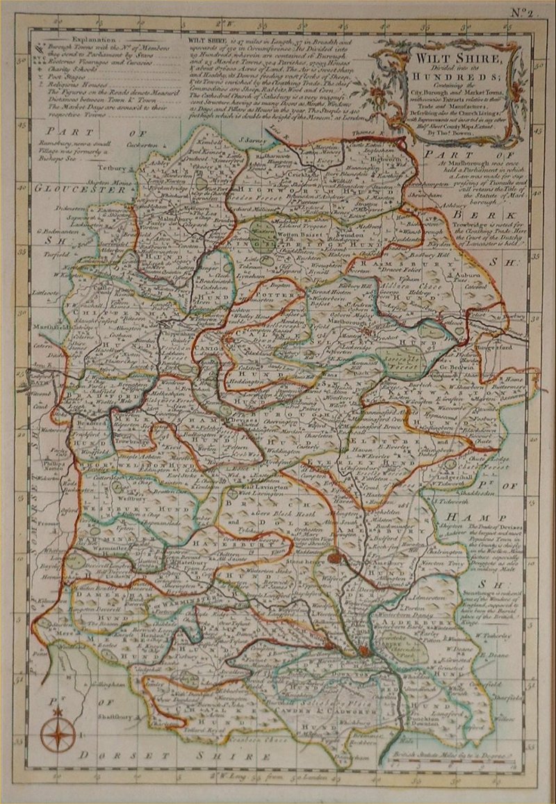 Map of Wiltshire - Bowen